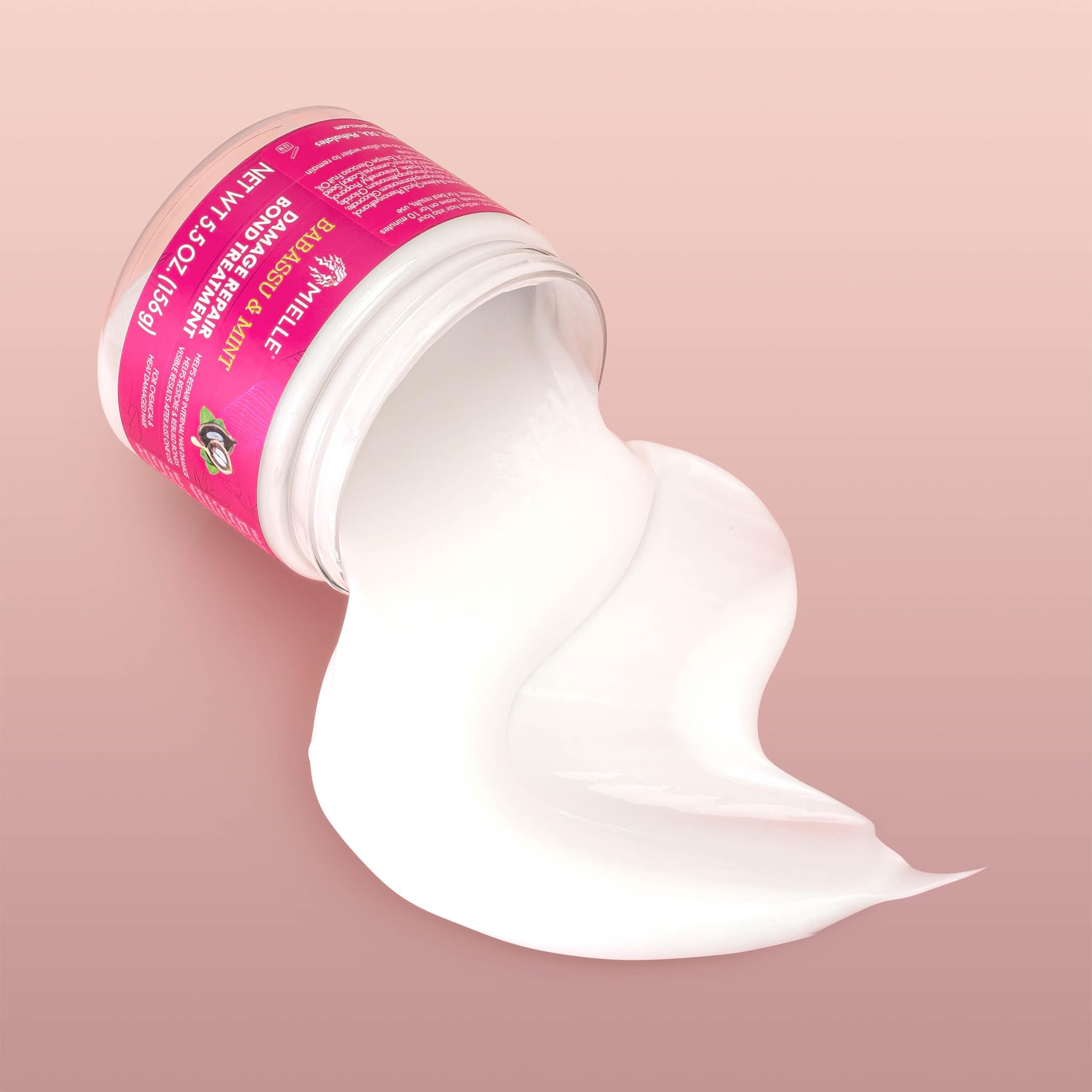 Babassu Mint Damage Repair Bundle - Shampoo, Deep Conditioner, Bond Treatment & Curly Cocktail Cream (4 Products) - Image 6