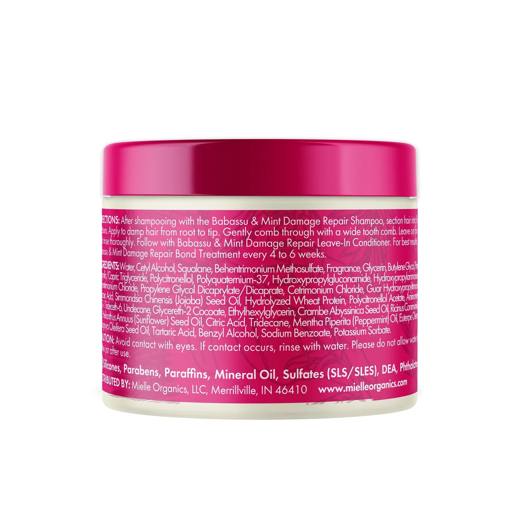 Babassu Mint Damage Repair Bundle - Shampoo, Deep Conditioner, Bond Treatment & Curly Cocktail Cream (4 Products) - Image 7