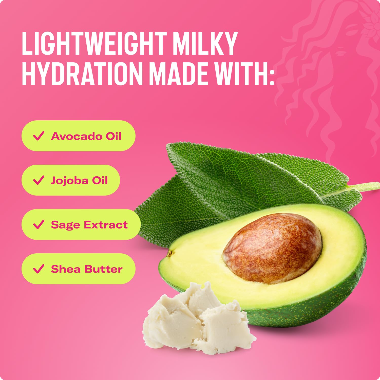 Mielle Organics Avocado Hair Milk for All Hair Types, Moisturizing Lotion for Dry Hair, 8 Ounces - Image 4