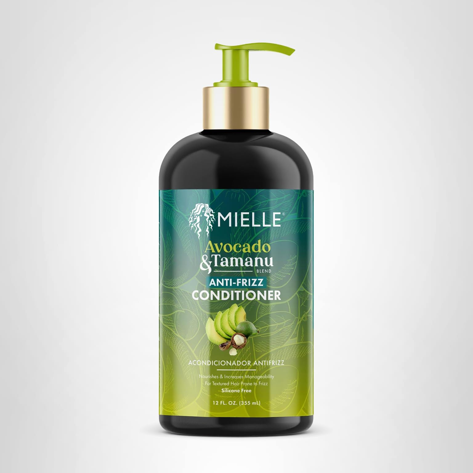 Mielle Organics Avocado & Tamanu Anti Frizz Conditioner for Women & Men - Detangling, Moisturizing & Smoothing Treatment - Frizz Control Detangler for Textured & Dry Hair - Prep for Styling, 12floz - Image 10