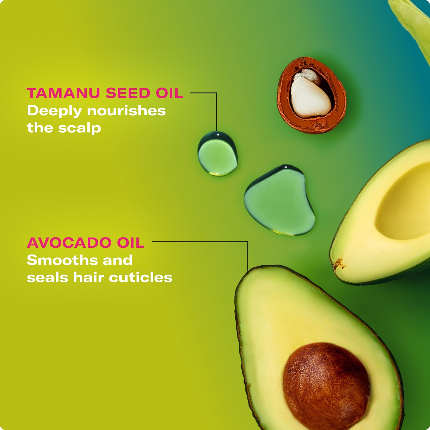 Mielle Organics Avocado & Tamanu Anti-Frizz Hair Serum - Stay Straight Smoothing Treatment & Heat Protectant for Textured Strands - Humidity Shield, Shine Enhancer for Lasting Straight Hair Looks, 6oz - Image 4