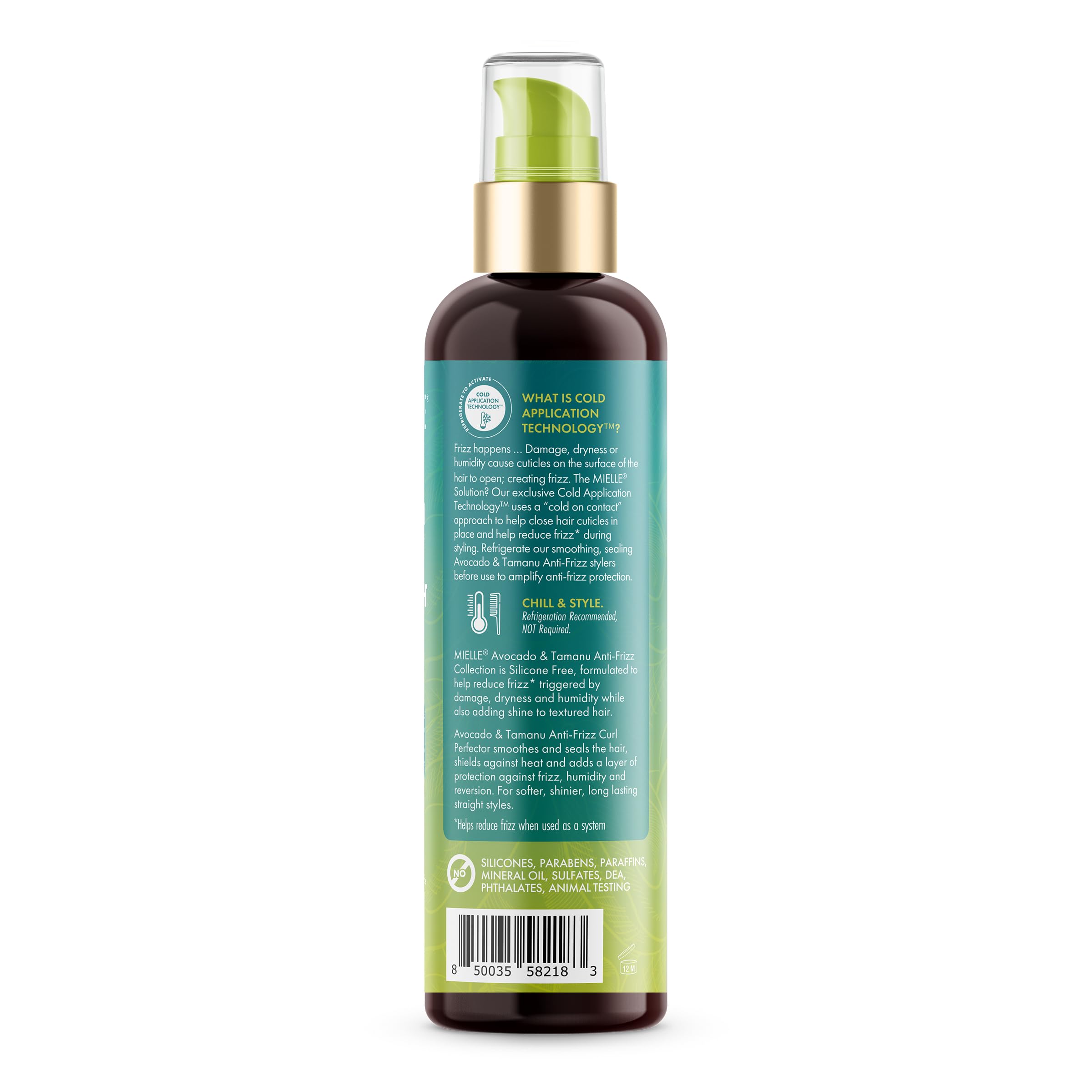 Mielle Organics Avocado & Tamanu Anti-Frizz Hair Serum - Stay Straight Smoothing Treatment & Heat Protectant for Textured Strands - Humidity Shield, Shine Enhancer for Lasting Straight Hair Looks, 6oz - Image 7