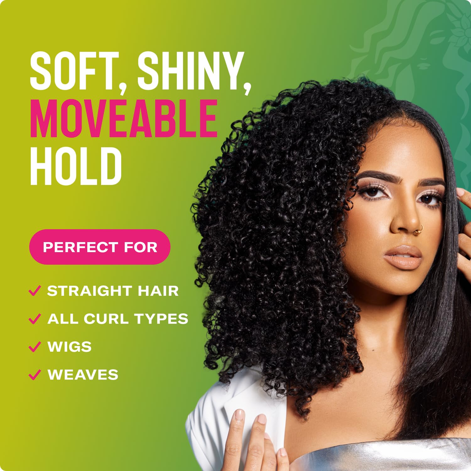 Mielle Organics Avocado & Tamanu Curly Hair Mousse - Anti Frizz Hair Foam for Curly, Wavy, Coily Styles - Medium Hold Styling to Define & Control for a Soft, Natural Shine Finish (7.5oz) - Image 5