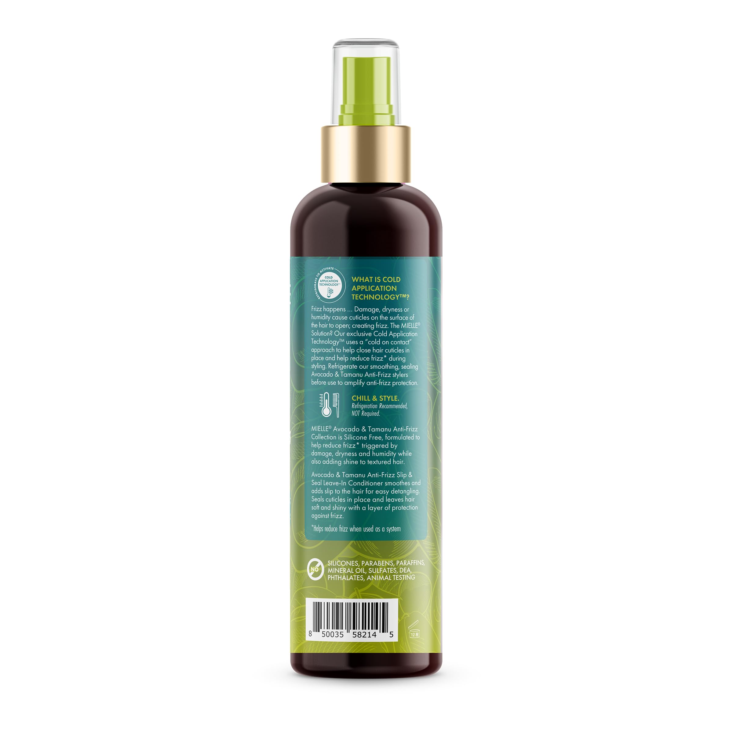 Mielle Organics Avocado & Tamanu Hair Leave In Conditioner Spray for Frizz Control - Smoothing Detangler & Anti Frizz Treatment for Dry, Damaged Styles - Nourishes Scalp for Soft, Shiny Strands - 8 oz - Image 7