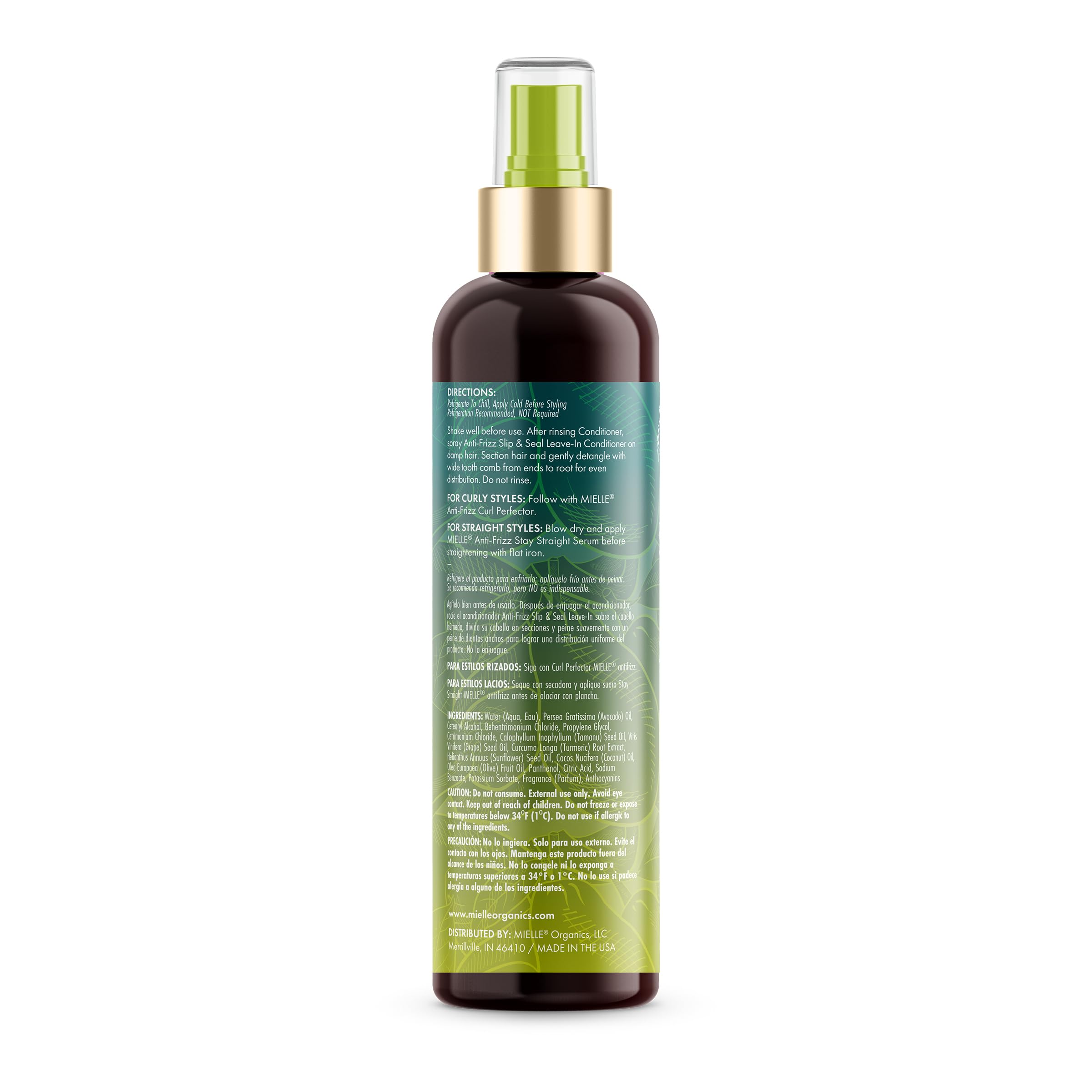 Mielle Organics Avocado & Tamanu Hair Leave In Conditioner Spray for Frizz Control - Smoothing Detangler & Anti Frizz Treatment for Dry, Damaged Styles - Nourishes Scalp for Soft, Shiny Strands - 8 oz - Image 8