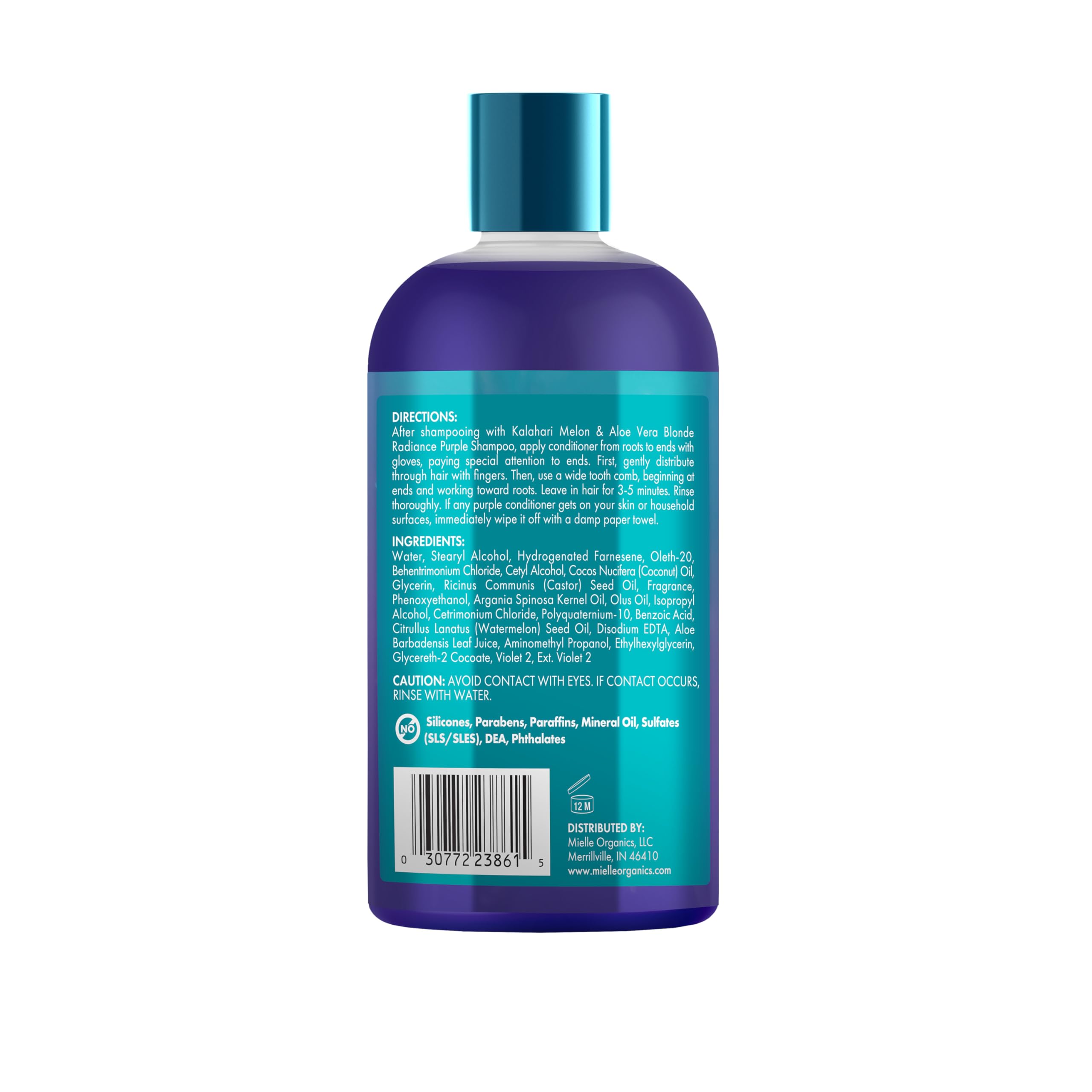 Mielle Organics Kalahari Melon & Aloe Vera Blonde Enhancing Purple Conditioner - Image 8