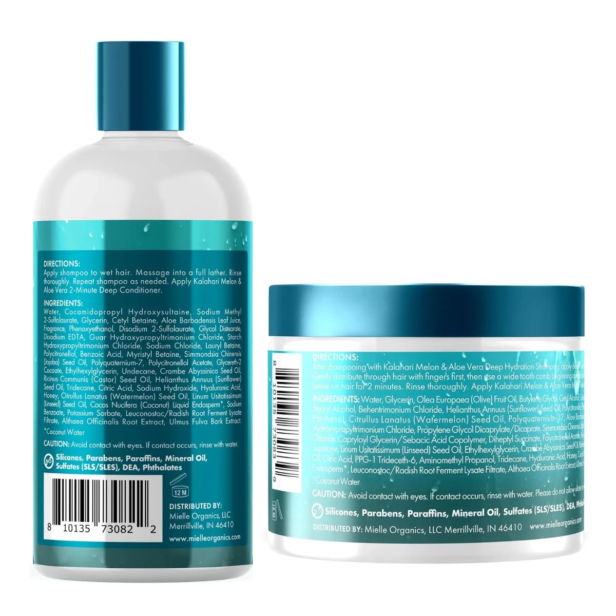 Mielle Organics Kalahari Melon & Aloe Vera Deep Hydration Collection - Up to 5 Days of Moisture for Dry, Curly, Coily, and Textured Hair Types - Image 8