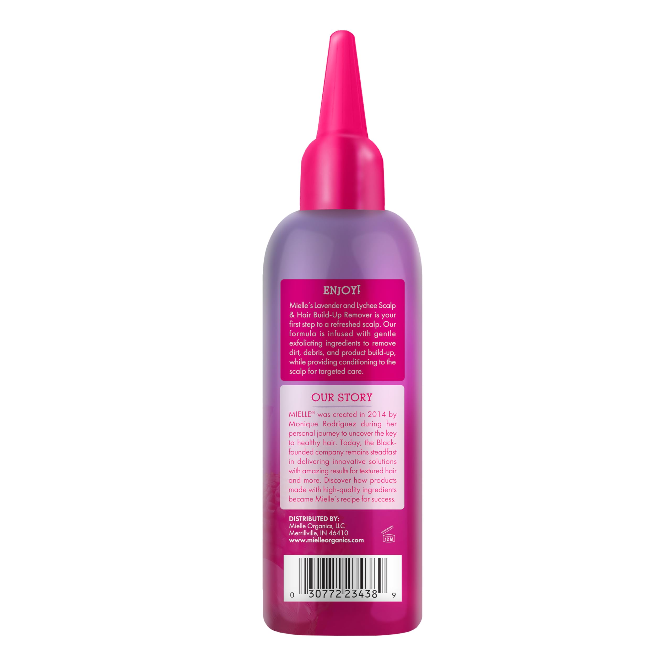 Mielle Organics Lavender & Lychee Scalp & Hair Build-Up Remover, Clarifying Pre-Shampoo Treatment for Product Build Up, Dirt & Oil, With Niacinamide, Castor Oil & Lavender Extract, 4 fl oz - Image 9