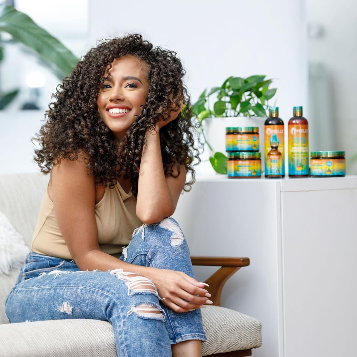 Mielle Organics Mango & Tulsi Nourishing Silk Texture Hair Mousse - Weightless Foam & Styling Mousse for Curly Hair Care - Conditions, Hydrates and Adds Shine (7.5 Fl Oz) - Image 6