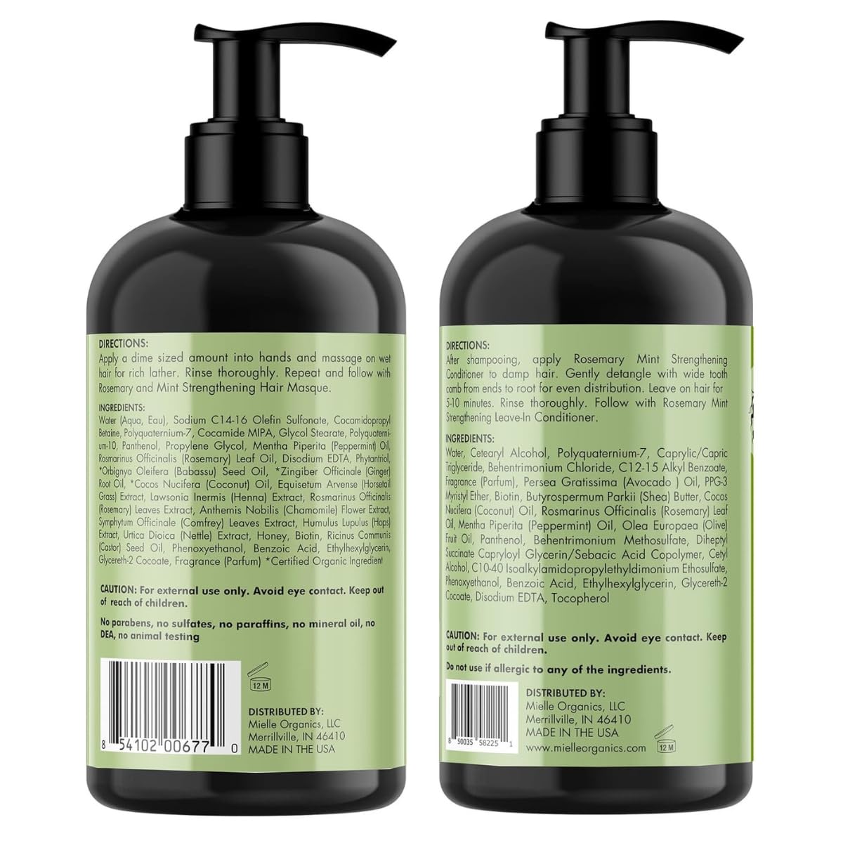 Mielle Organics Men's Grooming Bundle Rosemary Mint - 5-Piece Complete Routine - Biotin-Infused Shampoo, Conditioner, Scalp & Hair Oils, Hair Quenching Pomade - Image 6