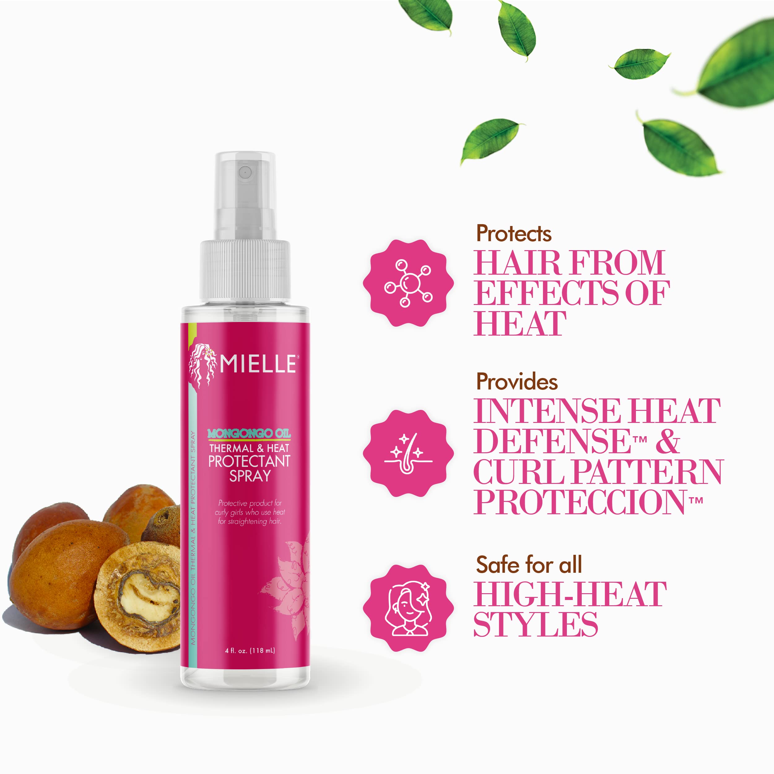 Mielle Silk Press Bundle - Exfoliating Shampoo, Hydrating Conditioner, Deep Conditioner, Mongongo Heat Protectant Spray, Biotin-Infused Rosemary Hair Oil - Image 4