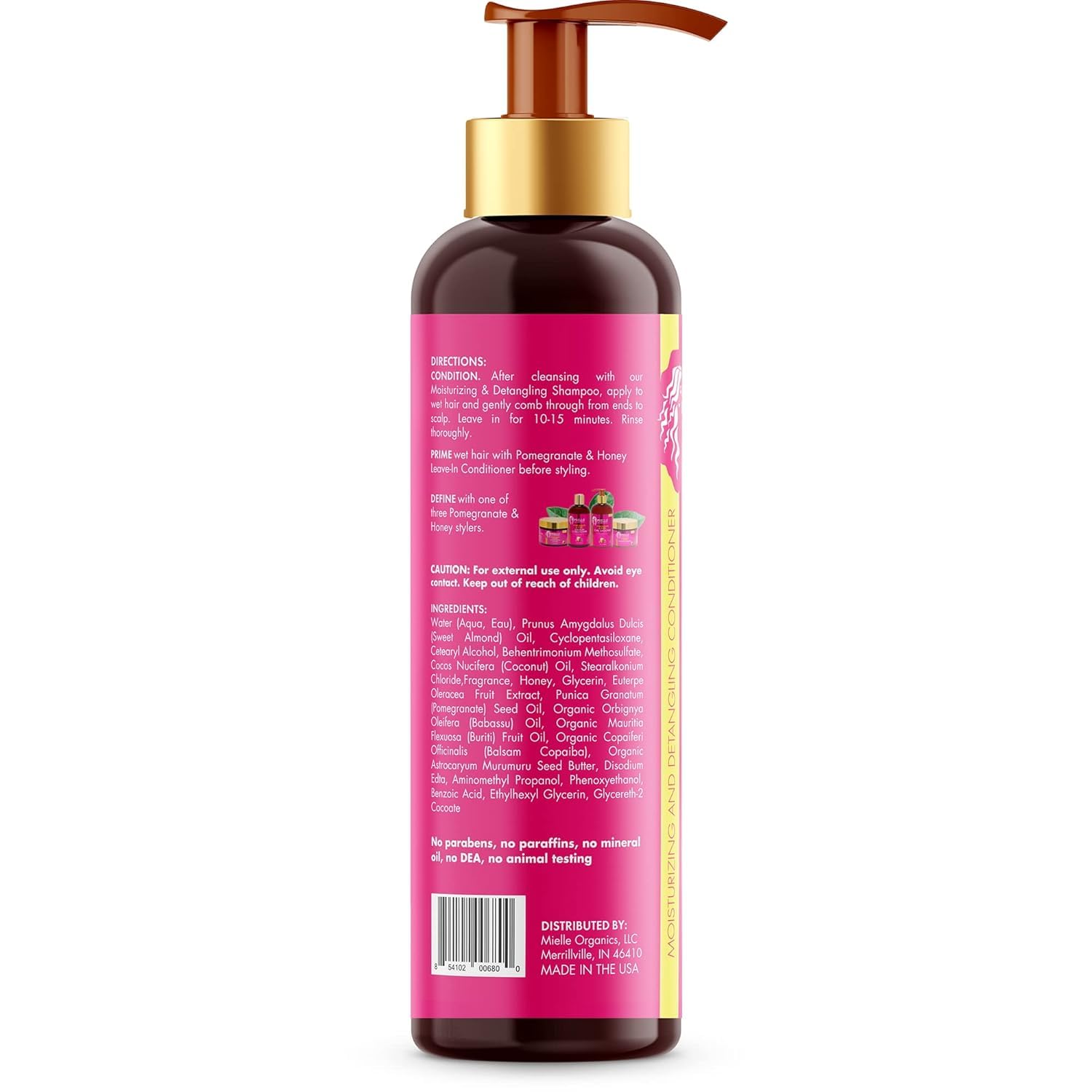 Mielle Organics Pomegranate & Honey Twin Pack (Shampoo & Conditioner) - Image 7