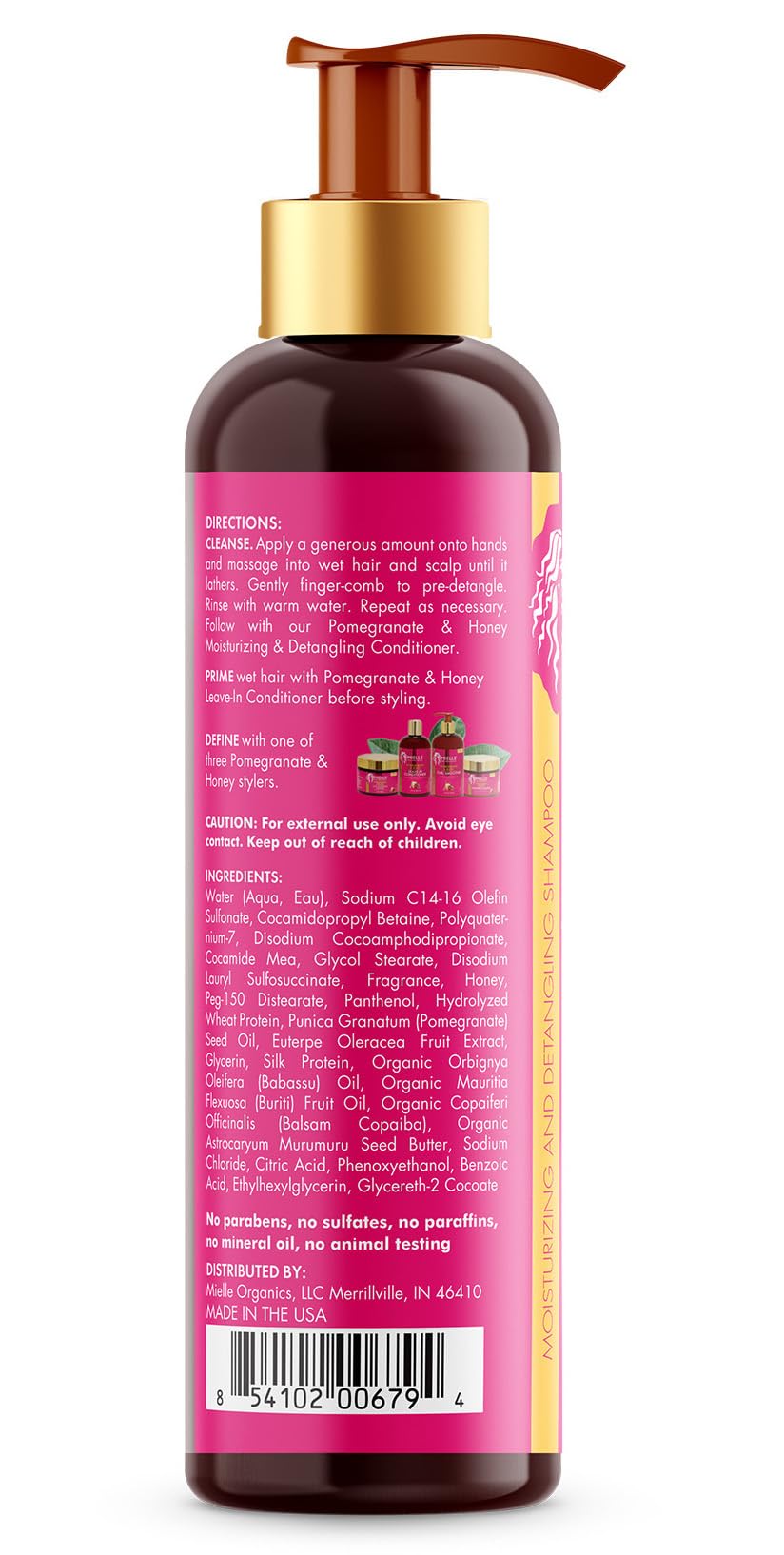 Mielle Organics Pomegranate & Honey Twin Pack (Shampoo & Conditioner) - Image 6