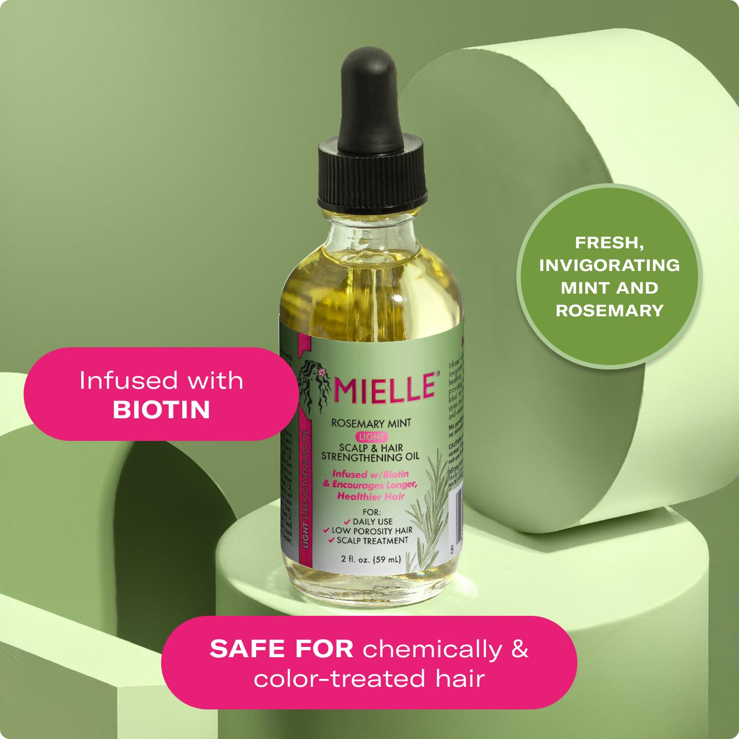 Mielle Organics Daily Edge & Scalp Maintenance Bundle - Biotin Infused Edge Control Gel, Scalp & Edge Cleansing Oil, and Rosemary Mint Scalp & Hair Oil - Image 8