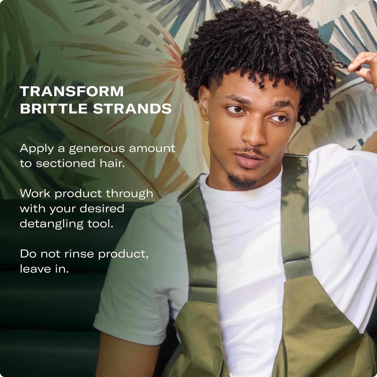 Mielle Organics Rosemary Mint Strengthening Leave In Conditioner for Curly Hair - Hydrating Hair Moisturizer Infused with Biotin to Soften, Protect & Boost Shine (12 Oz) - Image 6