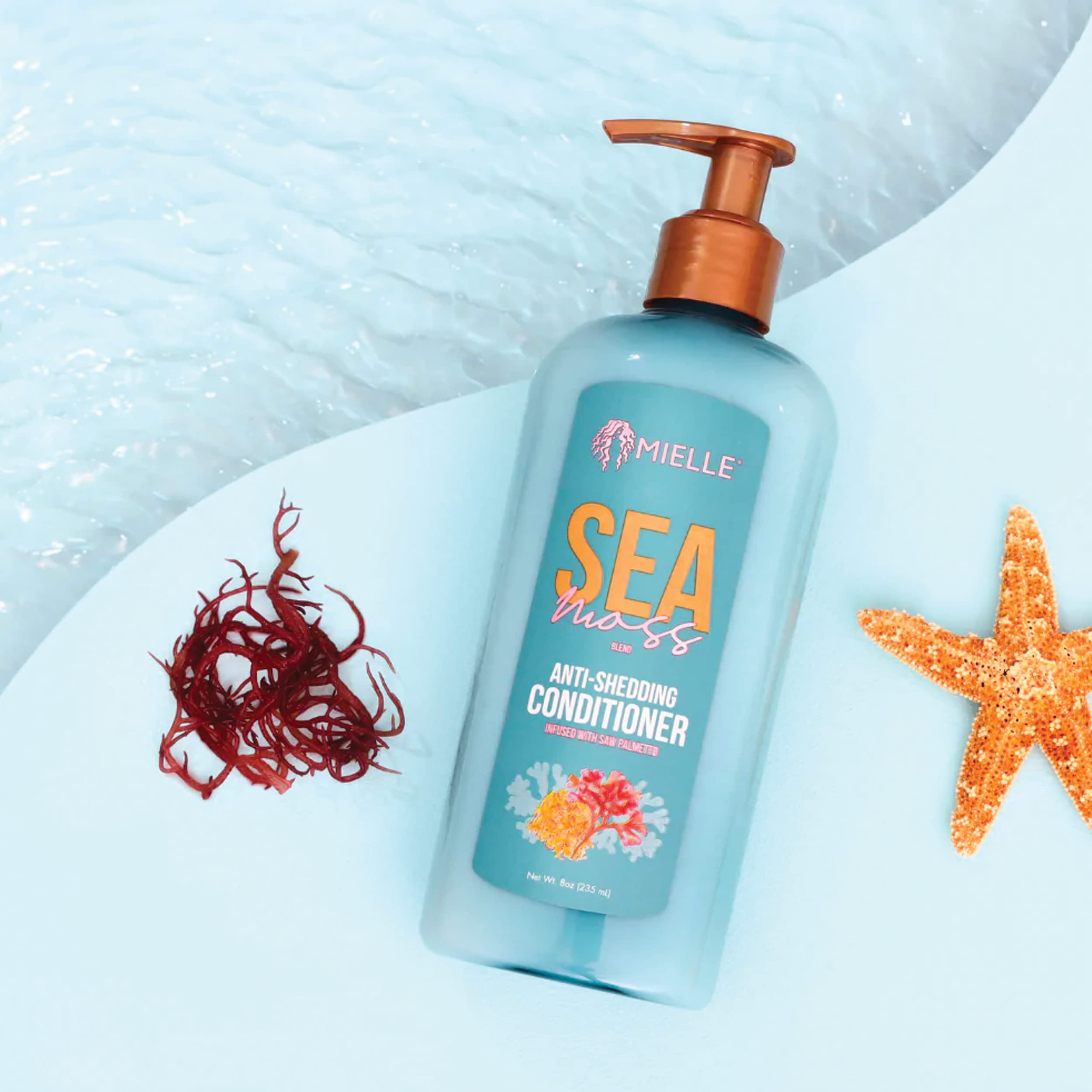 Mielle Organics Sea Moss Anti-Shedding Hair Conditioner - Hydrating Conditioner for Dry Hair - Fortifies Strands for Reduced Shedding - Improves Look and Feel with One Use (8 Oz) - Image 5